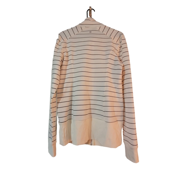 Lululemon Nice Asana Slalom stripe angel wing jacket Size 12 - Picture 9 of 12
